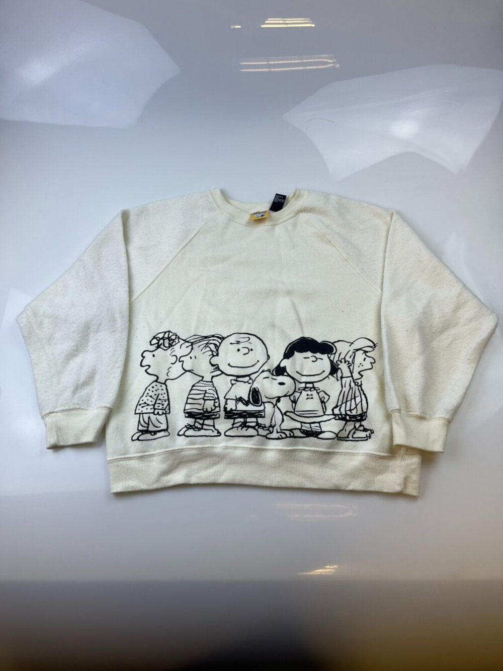 Forever 21 x Peanuts Gang Beige Raglan Sweatshirt N255-60